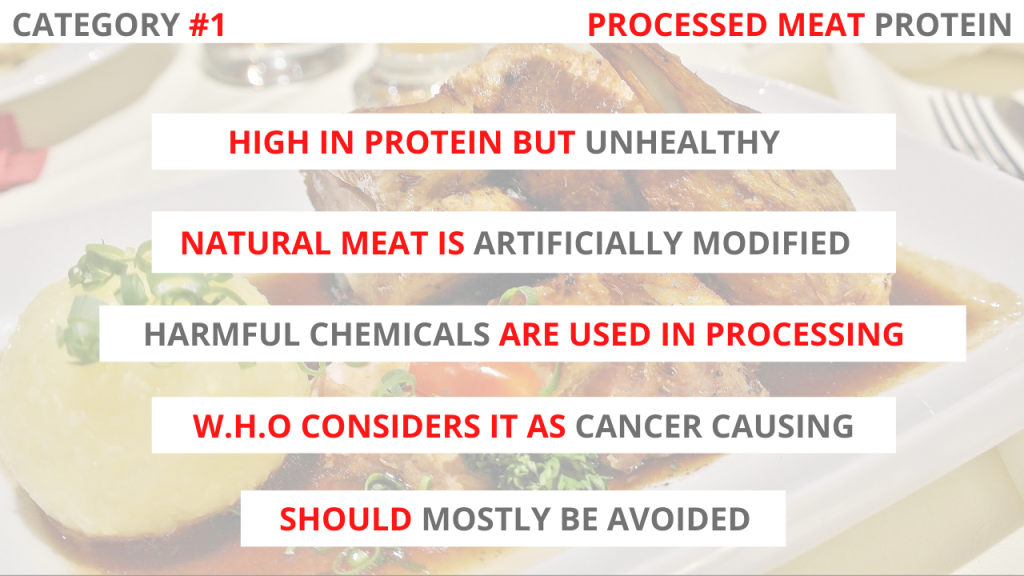 protein sources processed meat protein